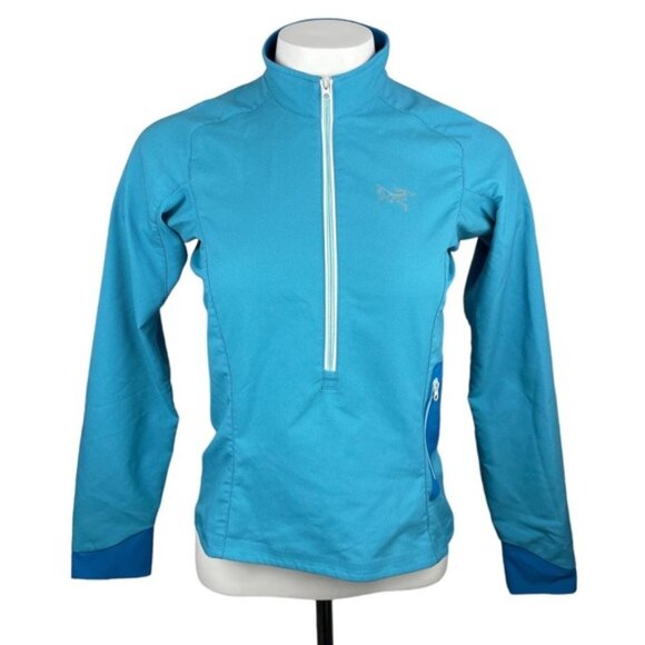 Arc'teryx Jackets & Blazers - ARC'TERYX Zip Lightweight Pullover Sz XS Blue Turquoise